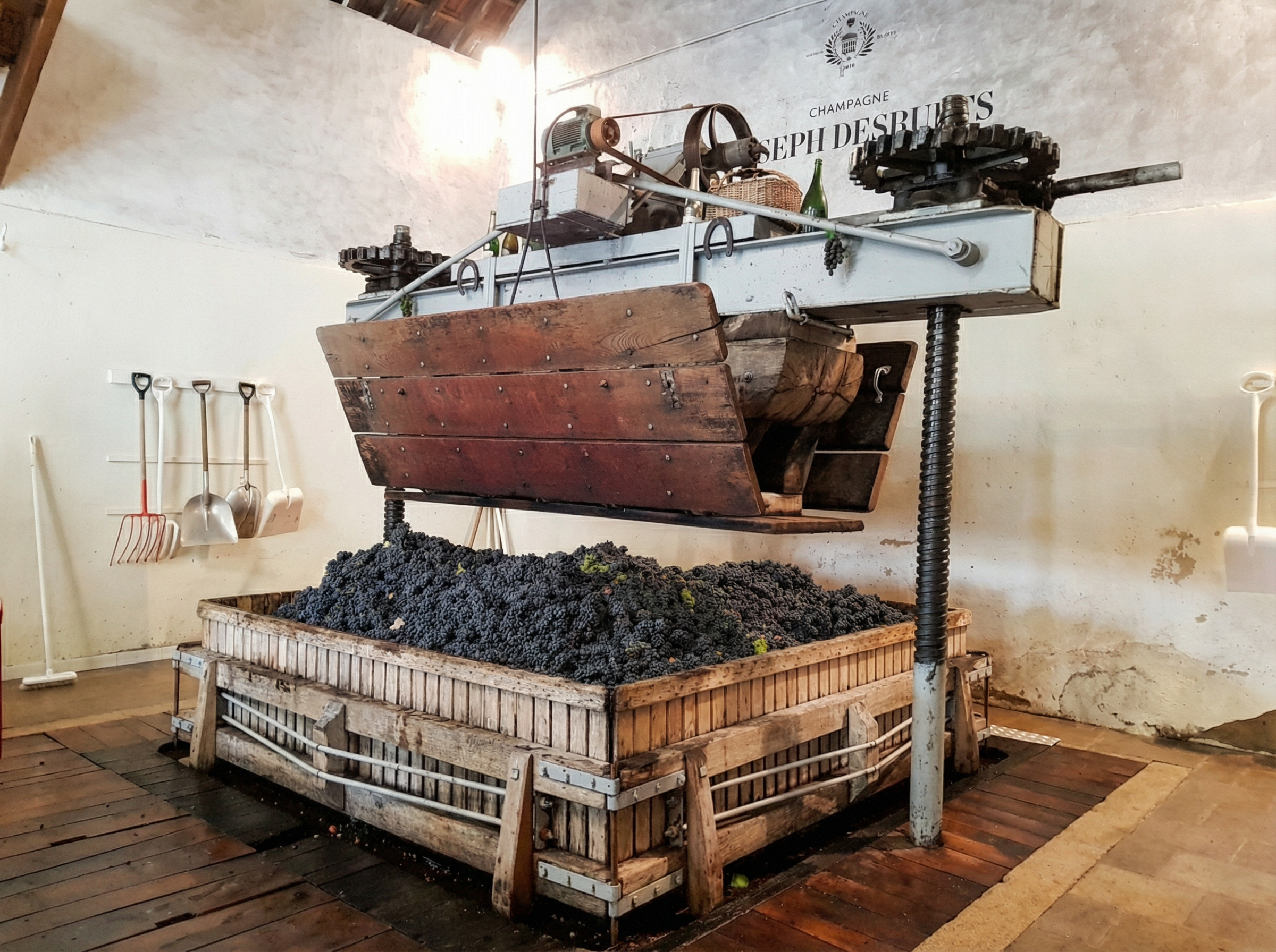 Champagne tasting at Joseph Desruets, family organic grower in Hautvillers